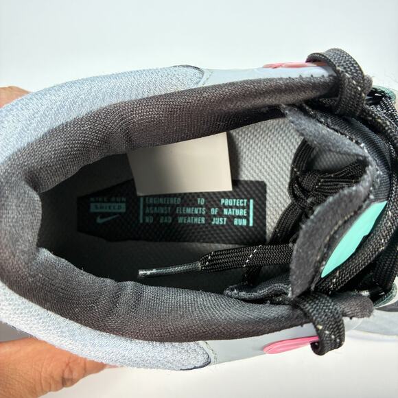 Nike React Miler Shield Gray Black Pink Athletic Running Shoes Women's Size 8 - Picture 9 of 10